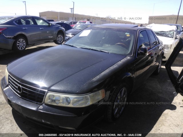 1G6KY5499YU273792 - 2000 CADILLAC SEVILLE STS BLACK photo 2