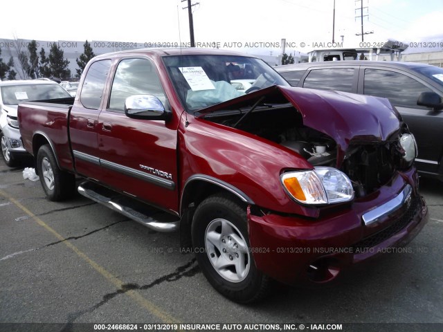 5TBRT34174S454471 - 2004 TOYOTA TUNDRA ACCESS CAB SR5 RED photo 1