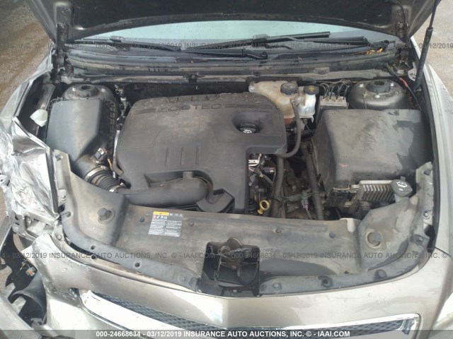 1G1ZC5E19BF246857 - 2011 CHEVROLET MALIBU 1LT ყავისფერი ფოტო 10