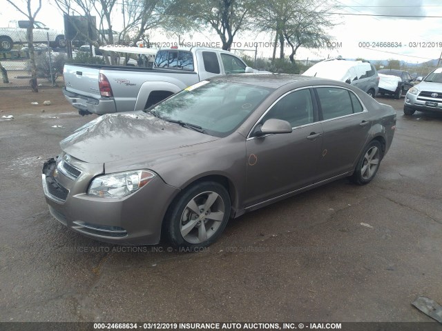 1G1ZC5E19BF246857 - 2011 CHEVROLET MALIBU 1LT ყავისფერი ფოტო 2