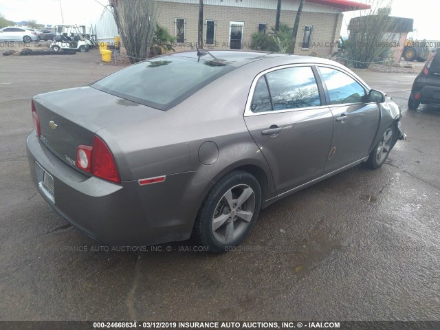 1G1ZC5E19BF246857 - 2011 CHEVROLET MALIBU 1LT ყავისფერი ფოტო 4