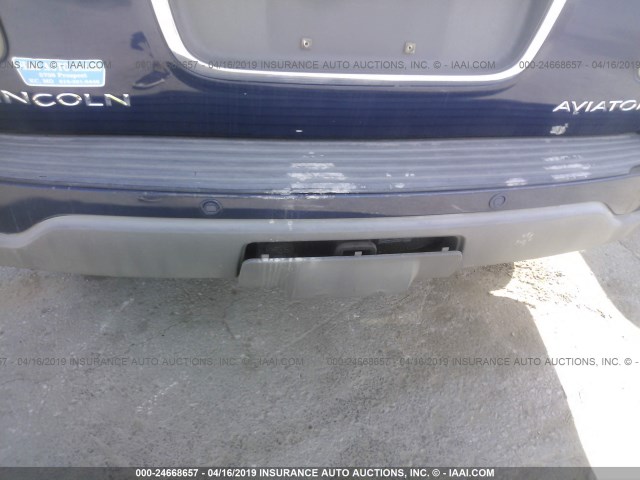 5LMEU88H74ZJ38390 - 2004 LINCOLN AVIATOR 蓝色 照片 6