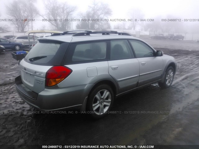 4S4BP67CX56325164 - 2005 SUBARU LEGACY OUTBACK 2.5 XT LIMITED SILVER photo 4