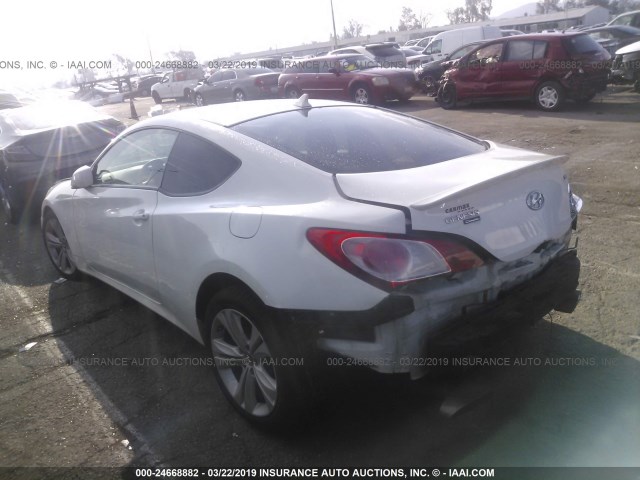 KMHHT6KD4AU042089 - 2010 HYUNDAI GENESIS COUPE 2.0T GRAY photo 3