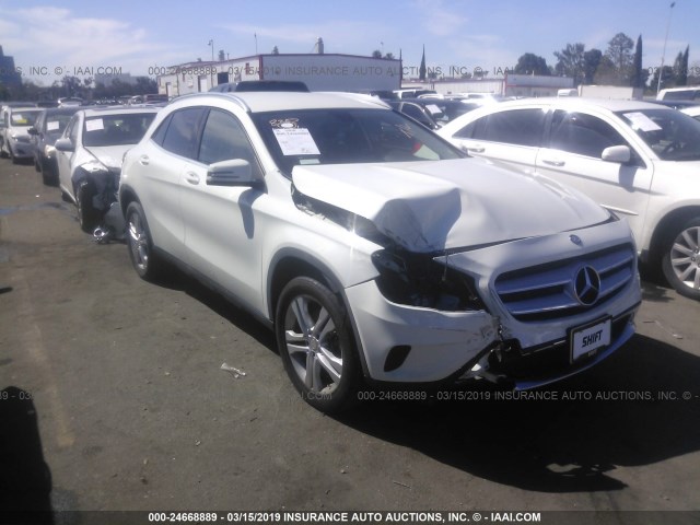 WDCTG4GB1FJ057960 - 2015 MERCEDES-BENZ GLA 250 4MATIC WHITE photo 1