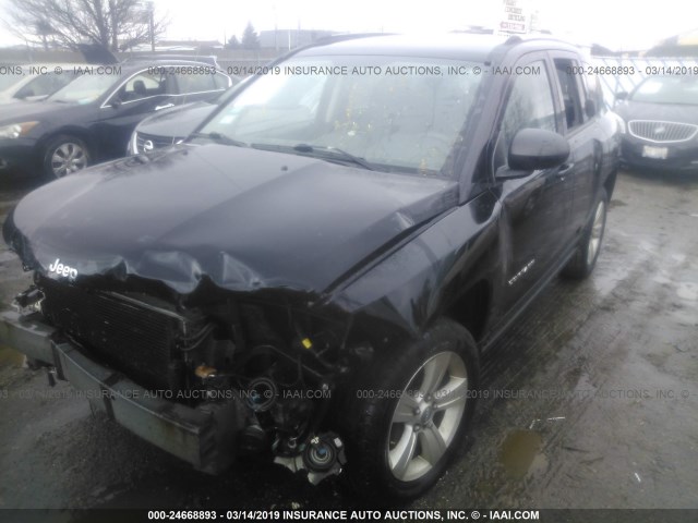 1C4NJDEB6DD281160 - 2013 JEEP COMPASS LATITUDE BLACK photo 2