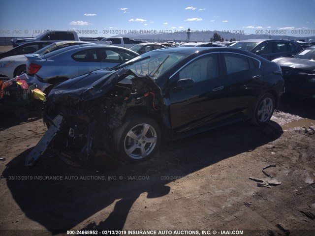 1G1RC6S57HU209078 - 2017 CHEVROLET VOLT LT BLACK photo 2