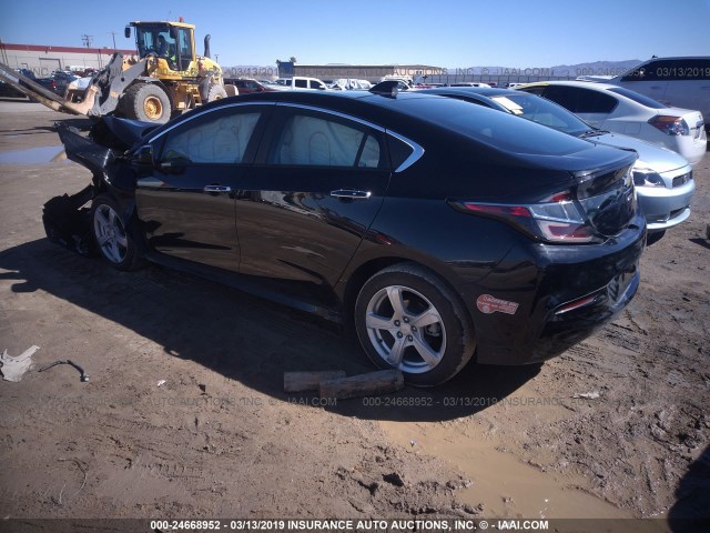 1G1RC6S57HU209078 - 2017 CHEVROLET VOLT LT BLACK photo 3