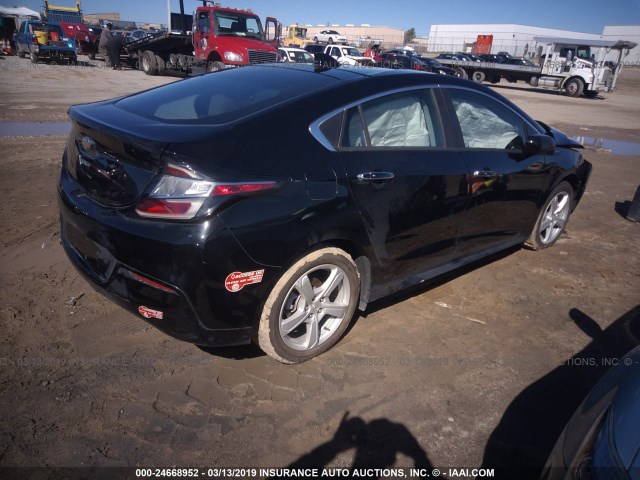 1G1RC6S57HU209078 - 2017 CHEVROLET VOLT LT BLACK photo 4