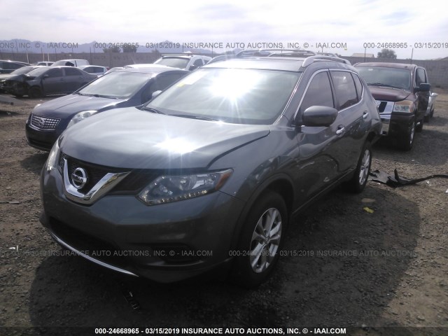 5N1AT2MT2GC875192 - 2016 NISSAN ROGUE S/SL/SV SILVER photo 2