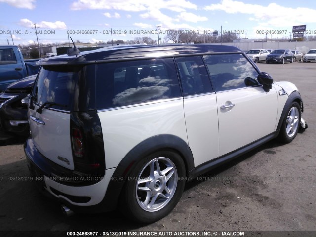 WMWMM335X9TP72447 - 2009 MINI COOPER S CLUBMAN CREAM photo 4