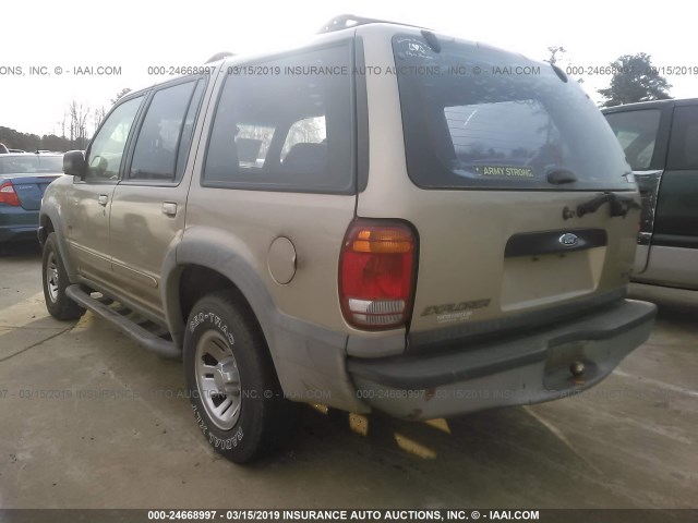 1FMDU62X7YZB04328 - 2000 FORD EXPLORER XLS TAN photo 3