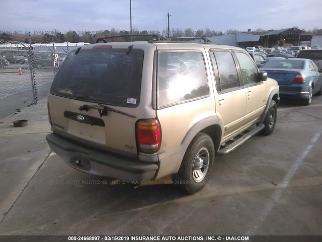 1FMDU62X7YZB04328 - 2000 FORD EXPLORER XLS TAN photo 4