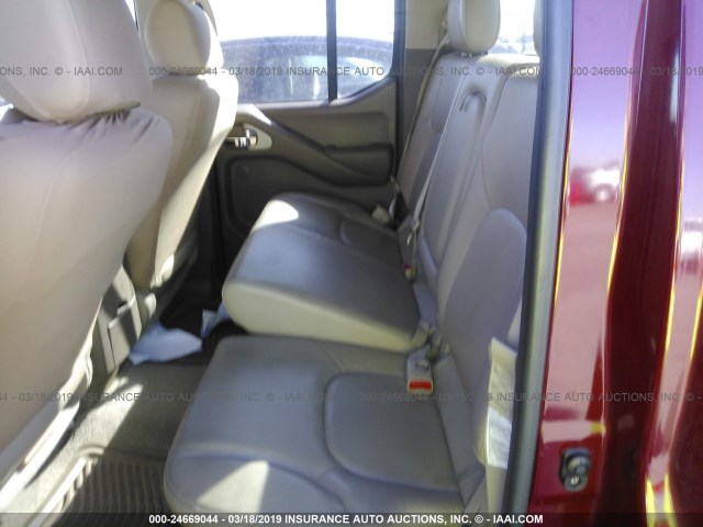 1N6AD07W86C412285 - 2006 NISSAN FRONTIER CREW CAB LE/SE/OFF ROAD RED photo 8