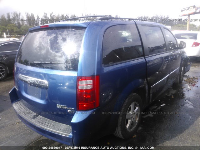 2D4RN5D14AR484693 - 2010 DODGE GRAND CARAVAN SXT BLUE photo 4