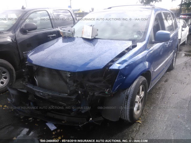 2D4RN5D14AR484693 - 2010 DODGE GRAND CARAVAN SXT BLUE photo 6