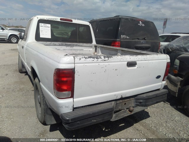 1FTYR10C1YPA09849 - 2000 FORD RANGER WHITE photo 3