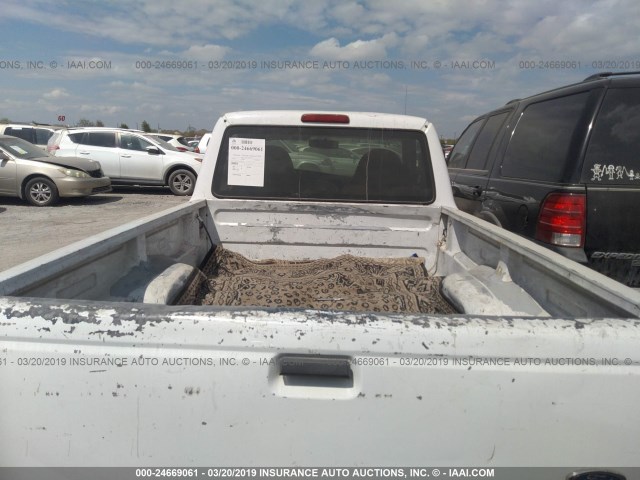 1FTYR10C1YPA09849 - 2000 FORD RANGER WHITE photo 8