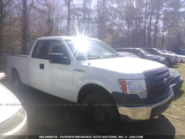 1FTEX1CM0CKD70962 - 2012 FORD F150 SUPER CAB WHITE photo 1