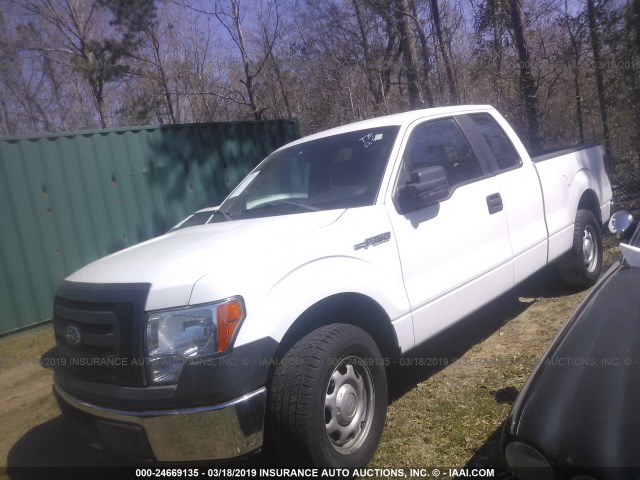 1FTEX1CM0CKD70962 - 2012 FORD F150 SUPER CAB WHITE photo 2