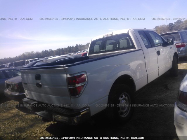 1FTEX1CM0CKD70962 - 2012 FORD F150 SUPER CAB WHITE photo 4