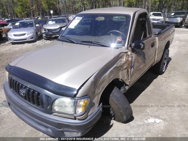 5TENM92N02Z141273 - 2002 TOYOTA TACOMA PRERUNNER TAN photo 2