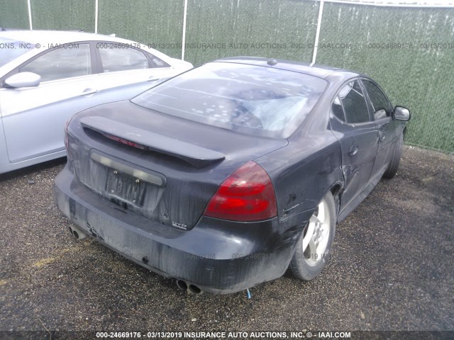 2G2WR524041110848 - 2004 PONTIAC GRAND PRIX GTP BLACK photo 4