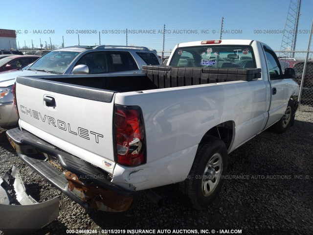 3GCEC14X17G237760 - 2007 CHEVROLET SILVERADO C1500 CLASSIC WHITE photo 4