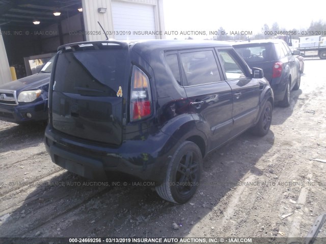 KNDJT2A20B7294985 - 2011 KIA SOUL +/!/SPORT BLACK photo 4