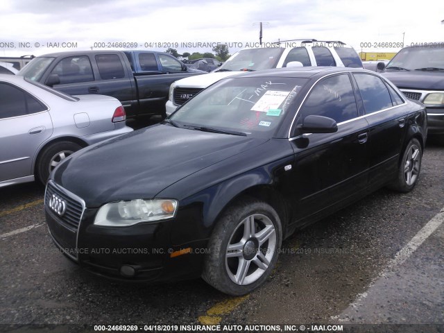 WAUAF78E77A225321 - 2007 AUDI A4 2/TURBO BLACK photo 2