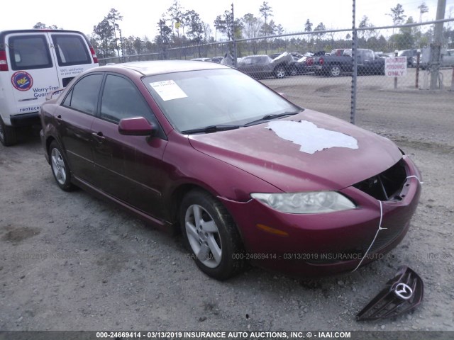 1YVFP80D735M43142 - 2003 MAZDA 6 S RED photo 1