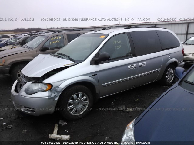 2A4GP54L67R272901 - 2007 CHRYSLER TOWN & COUNTRY TOURING SILVER photo 2
