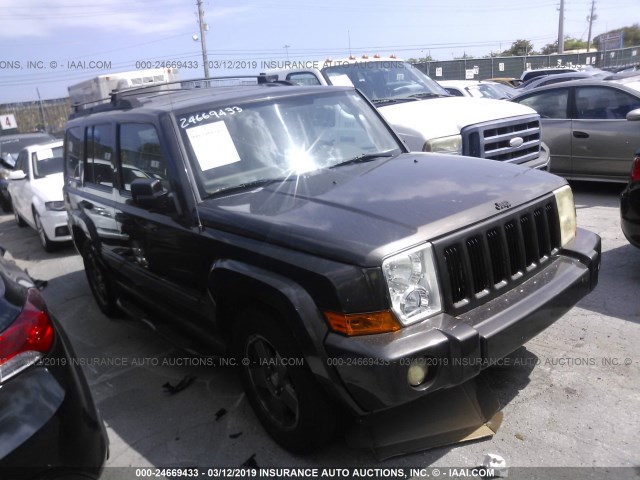 1J8HH48K06C226497 - 2006 JEEP COMMANDER GRAY photo 1