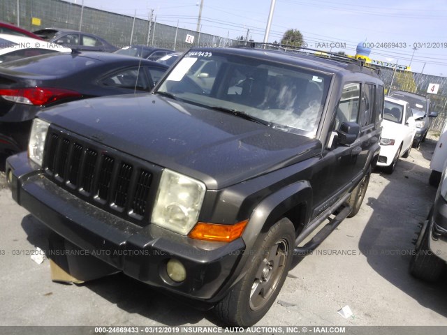 1J8HH48K06C226497 - 2006 JEEP COMMANDER GRAY photo 2