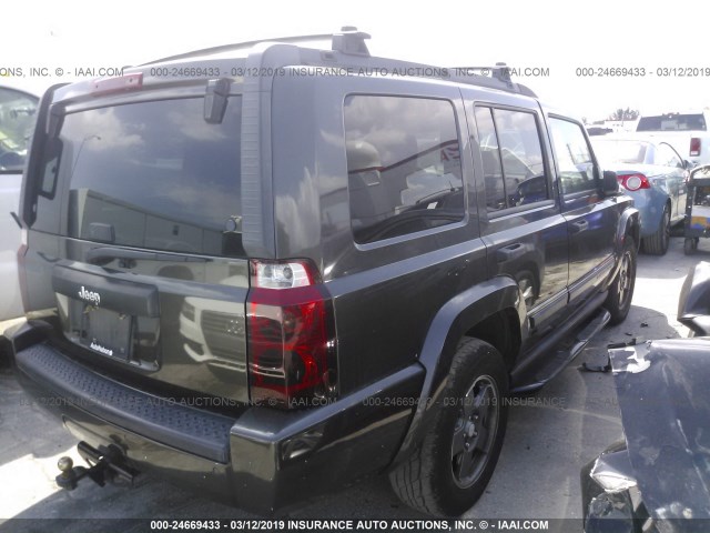 1J8HH48K06C226497 - 2006 JEEP COMMANDER GRAY photo 4