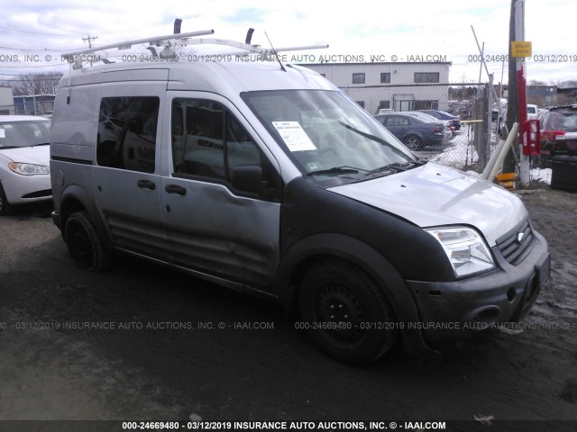 NM0KS9BN3AT030252 - 2010 FORD TRANSIT CONNECT XLT SILVER photo 1