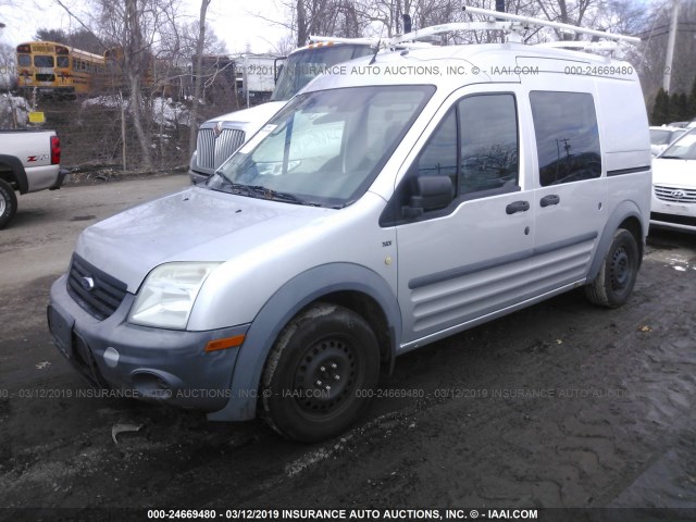 NM0KS9BN3AT030252 - 2010 FORD TRANSIT CONNECT XLT SILVER photo 2