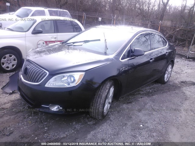 1G4PR5SK2D4211646 - 2013 BUICK VERANO CONVENIENCE BLACK photo 2