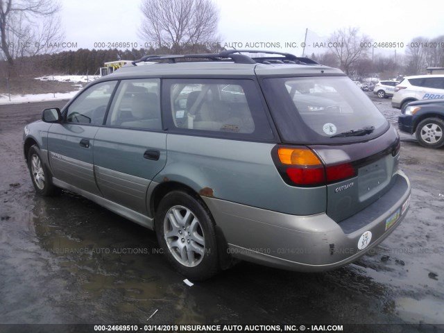 4S3BH675X46601585 - 2004 SUBARU LEGACY OUTBACK AWP 绿色 照片 3