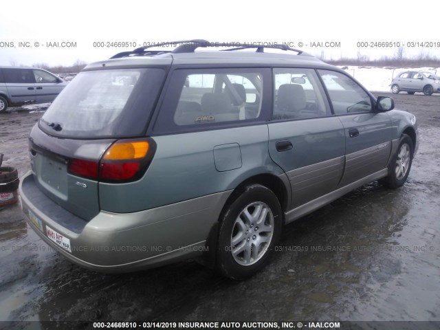 4S3BH675X46601585 - 2004 SUBARU LEGACY OUTBACK AWP 绿色 照片 4