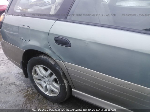 4S3BH675X46601585 - 2004 SUBARU LEGACY OUTBACK AWP 绿色 照片 6