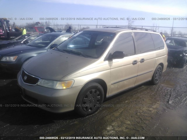 2HKRL1850XH510513 - 1999 HONDA ODYSSEY LX GOLD photo 2