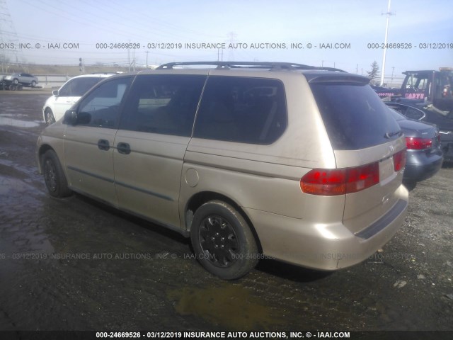 2HKRL1850XH510513 - 1999 HONDA ODYSSEY LX GOLD photo 3