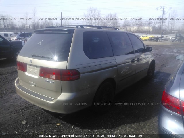 2HKRL1850XH510513 - 1999 HONDA ODYSSEY LX GOLD photo 4