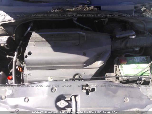 2HKRL18942H528105 - 2002 HONDA ODYSSEY EXL GRAY photo 10