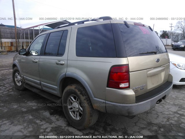 1FMZU73E82ZA01550 - 2002 FORD EXPLORER XLT GOLD photo 3