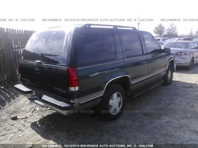 1GKEK13R5VJ730976 - 1997 GMC YUKON GREEN photo 4