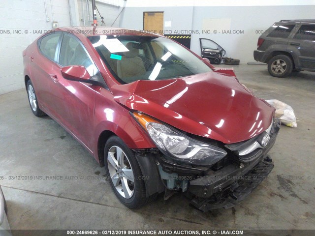 5NPDH4AE4DH295849 - 2013 HYUNDAI ELANTRA GLS/LIMITED RED photo 1