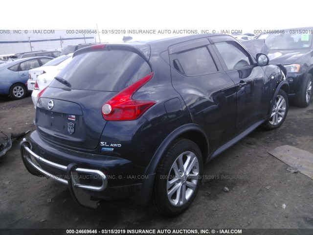 JN8AF5MV0CT109703 - 2012 NISSAN JUKE S/SV/SL BLACK photo 4