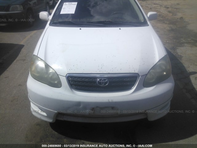 1NXBR30E16Z730279 - 2006 TOYOTA COROLLA CE/LE/S WHITE photo 6